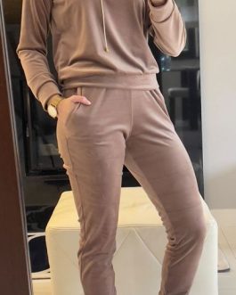 DRES WELUROWY BRĄZ MONACO