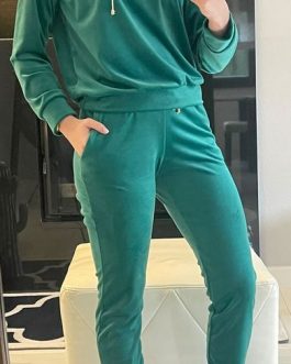 DRES WELUROWY BUTELKOWA ZIELEŃ MONACO