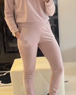 DRES WELUROWY JASNY RÓŻ MONACO