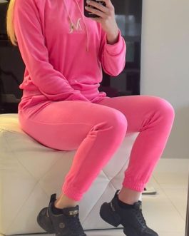 DRES WELUROWY RÓŻ MONACO