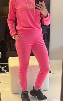 DRES WELUROWY RÓŻ MONACO