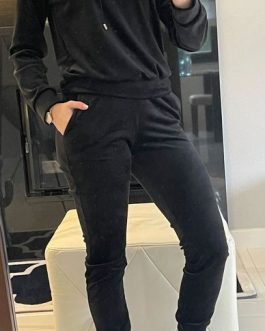 DRES WELUROWY CZARNY VELSATINO V